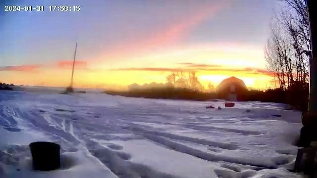 Winter sunset in SK