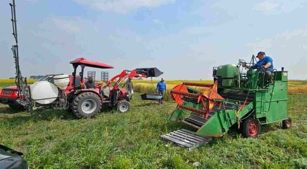 tractors at South East Research Farm